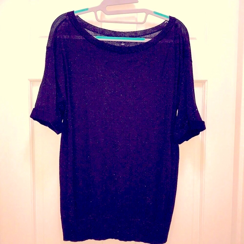 Ann Taylor lurex blouse